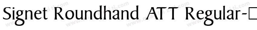 Signet Roundhand ATT Regular字体转换